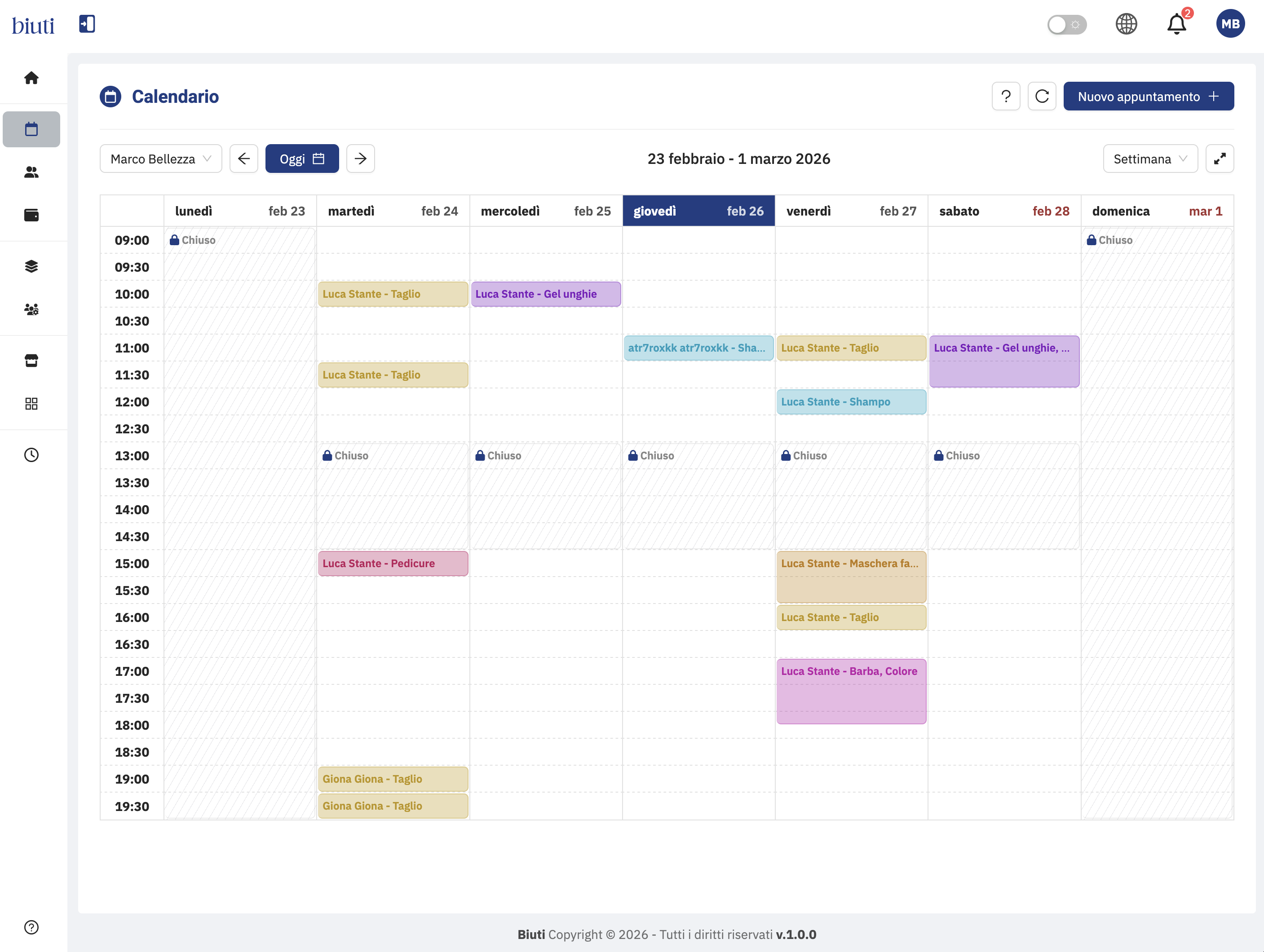 Anteprima CALENDARIO